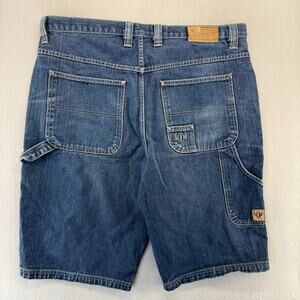 Vintage Outkast Jorts Men's 42 Blue Denim Jean Baggy Carpenter Hip Hop 90s y2k